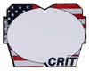 Crit BMX Products Carbon Number Plate (Red/White/Blue) (Mini)